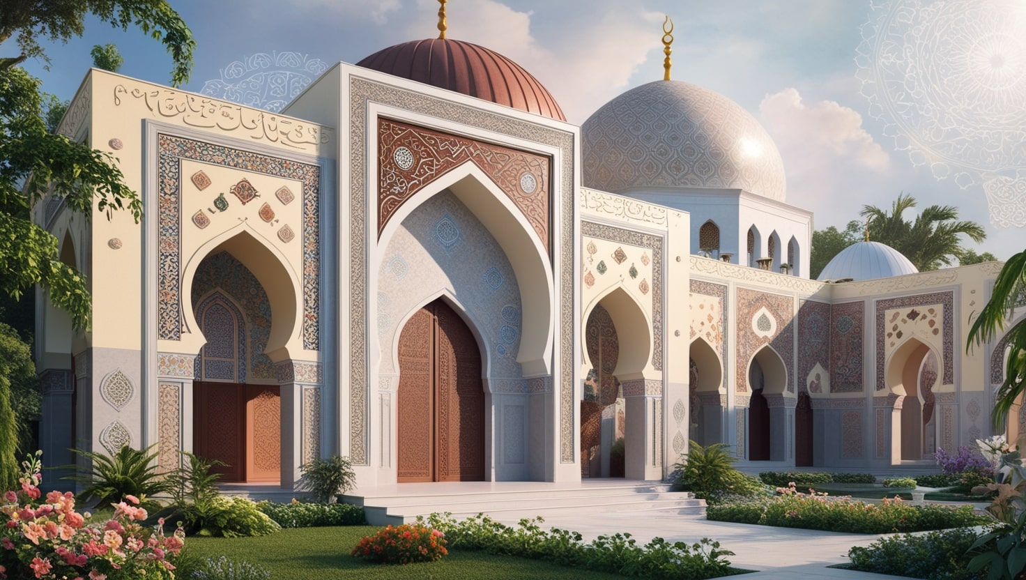 Leonardo_Phoenix_09_A_serene_Shia_mosque_and_lush_garden_in_a_2-min